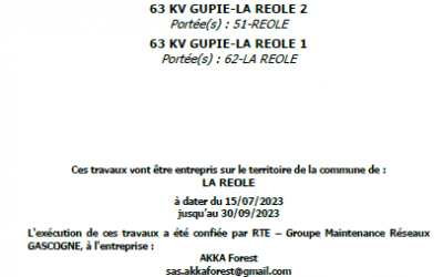 Travaux d’entretien de la végétation