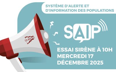Essai de la sirène d’alerte | Mercredi 17 Décembre