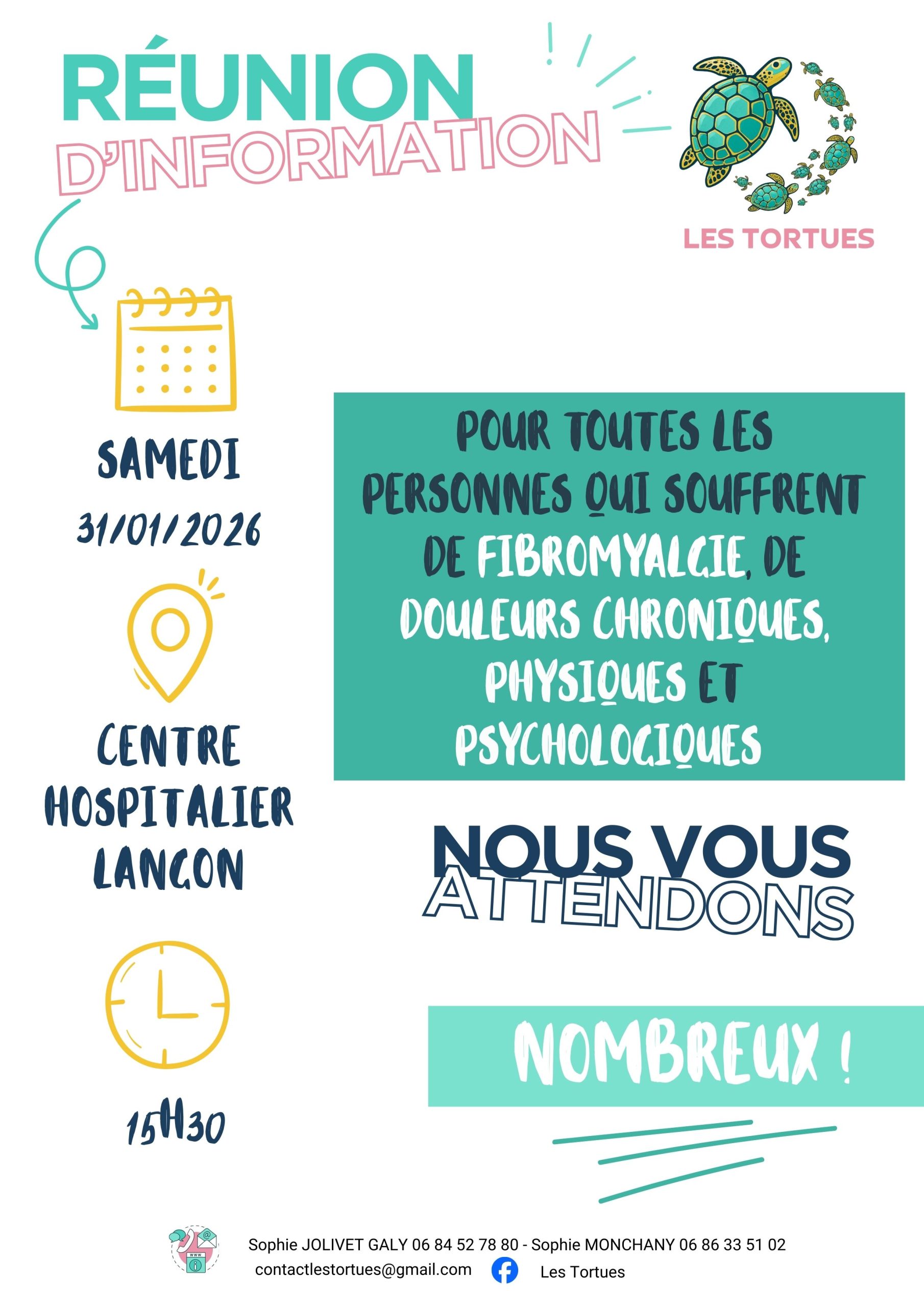RÉUNION D’INFORMATION // Association Les Tortues