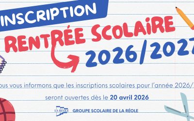Inscription rentrée scolaire 2026/27