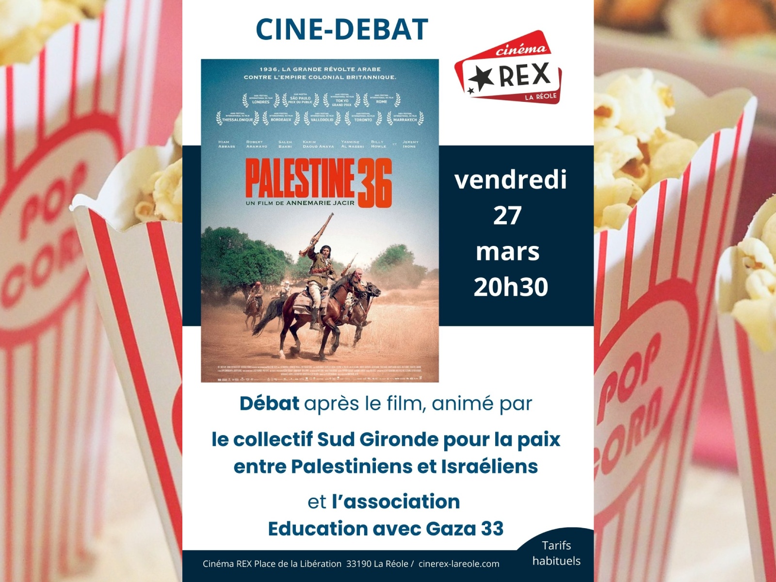 Ciné-débat : Palestine 36