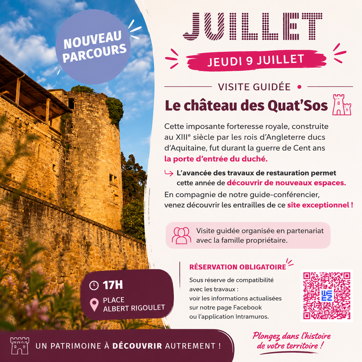 Visite guidée - Le château des Quat'Sos