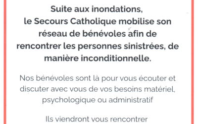 Soutien aux sinistrés des inondations