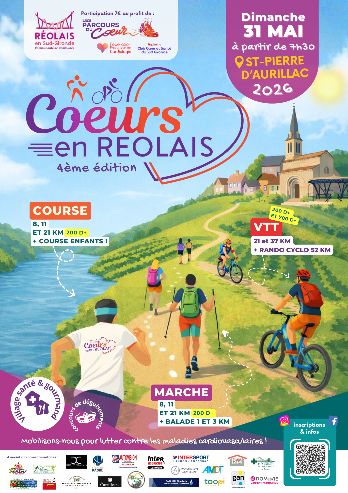 Course Cœurs en Réolais : 31 mai 2026