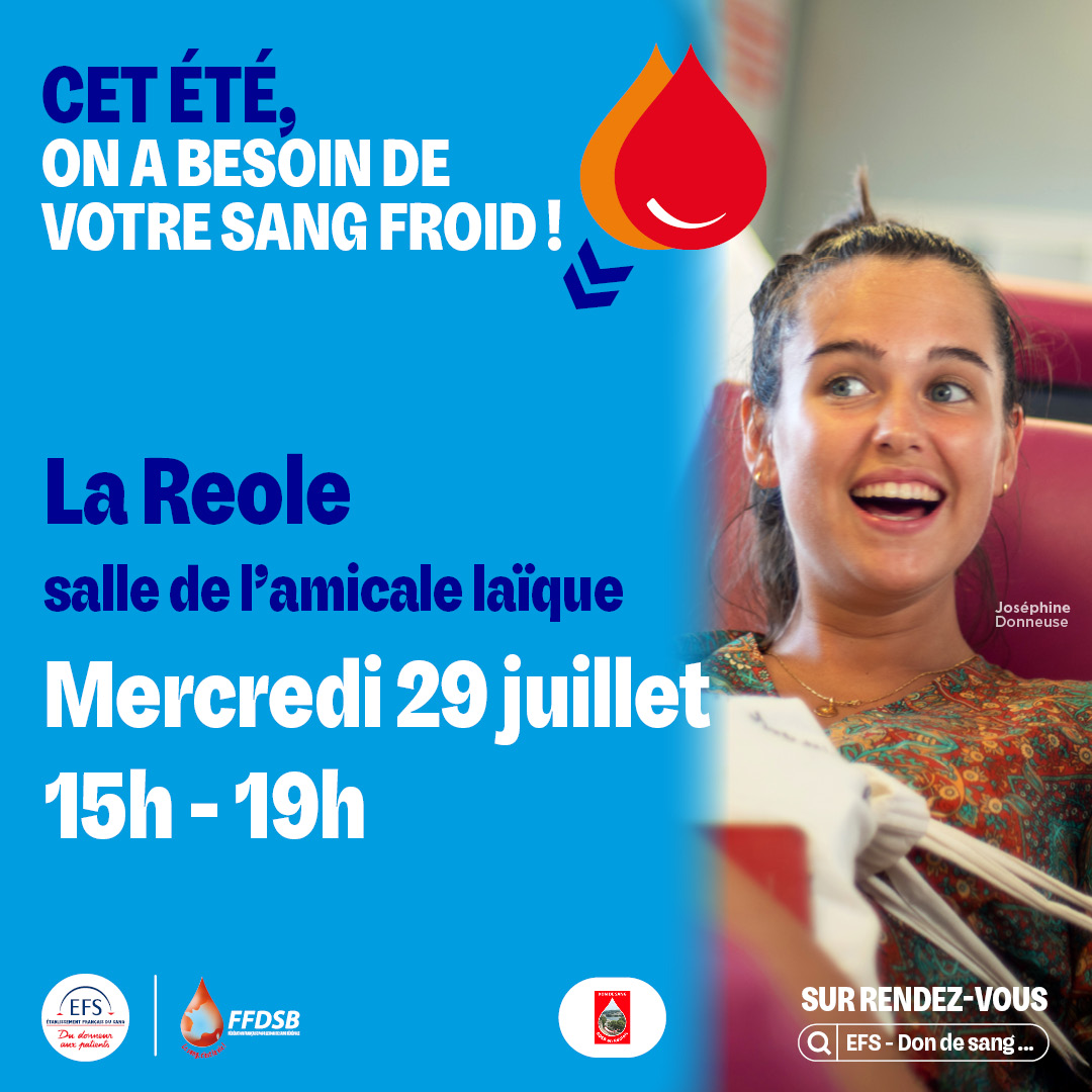 DON DU SANG | Mercredi 29 juillet
