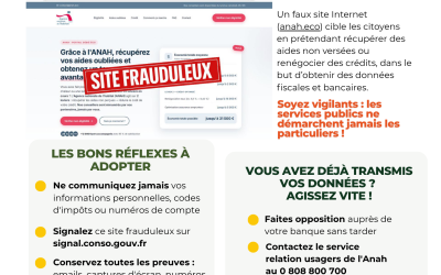 Alerte Arnaque | Usurpation d’identité de l’Anah