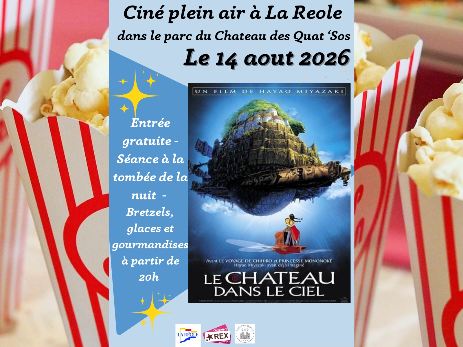 Ciné plein air "Le château dans le ciel"