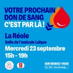 🩸 𝗗𝗼𝗻 𝗱𝘂 𝘀𝗮𝗻𝗴 La Réole – 𝗠𝗲𝗿𝗰𝗿𝗲𝗱𝗶 𝟮𝟯 𝘀𝗲𝗽𝘁𝗲𝗺𝗯𝗿𝗲